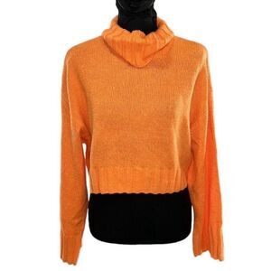 H&M Orange Cropped Sweater(Size Medium)